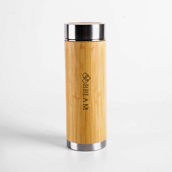 BAMBOO TUMBLER AND CHARGER SET